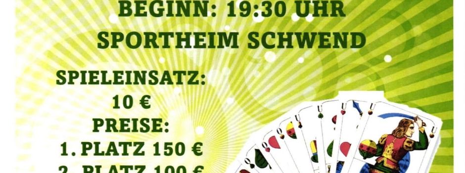 Einladung zum ASV Preis-
schafkopf