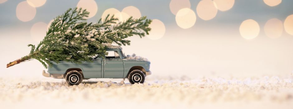 Abholung der Weihnachtsbäume