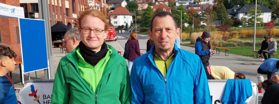 Maron und Grunewald beim 25. Lollslauf in Bad Hersfeld