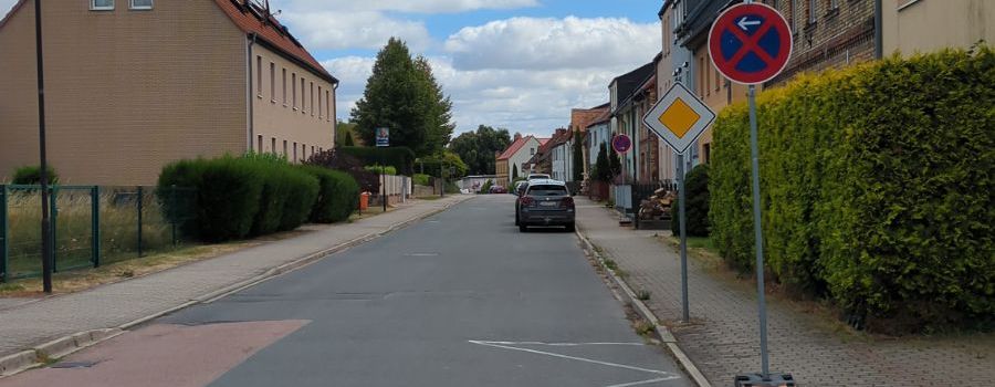 Achtung! Gartenstraße keine Einbahnstraße