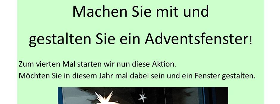 Aktion Adventsfenster