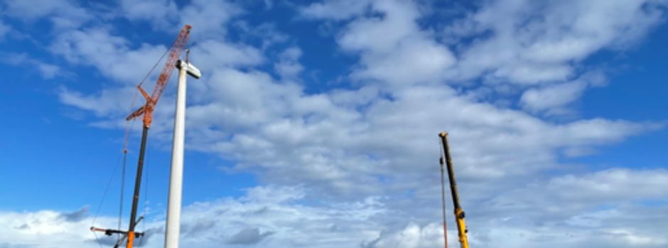 Errichtung einer neuen Windenergieanlage im Windpark Neuenkirchen