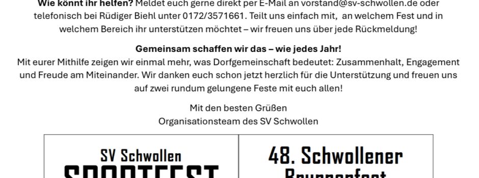 Sportfest und Brunnenfest
