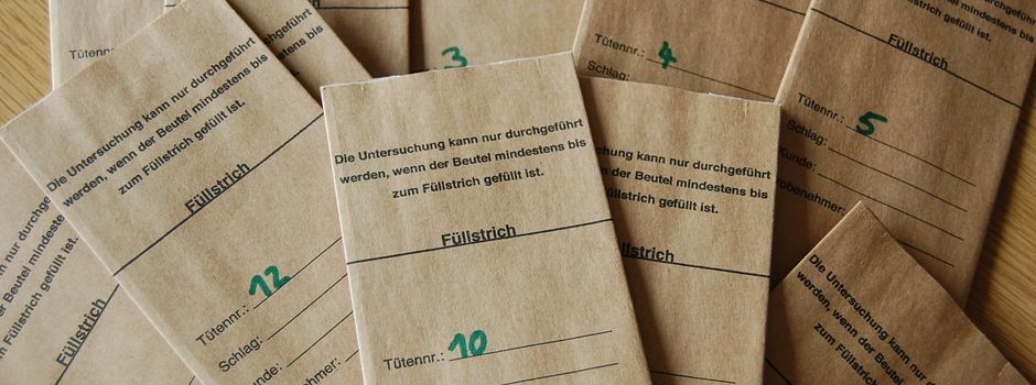 Bodenproben zur Nährstoffanalyse