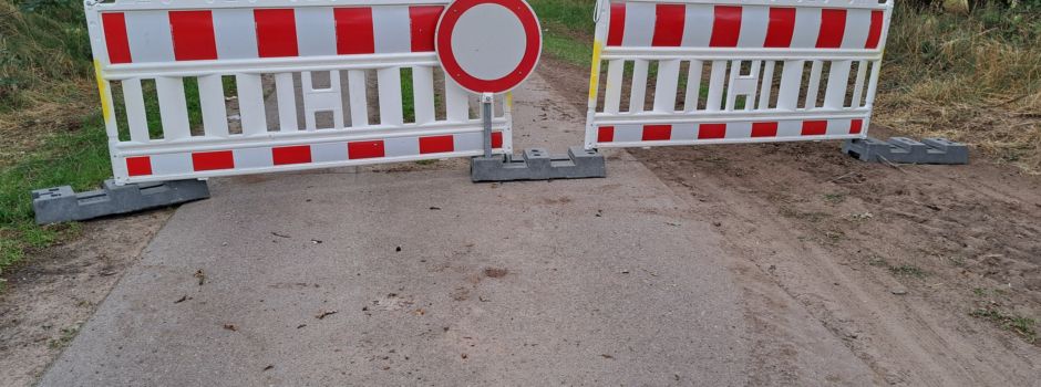 Erneute Sperrung Rensdorf-Horst