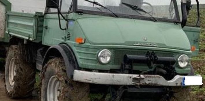 Diebstahl eines landwirtschaftlichen Fahrzeugs (Unimog)
