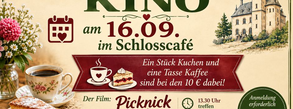 Seniorenkino am 16.09. im Schlosscafe Heringen