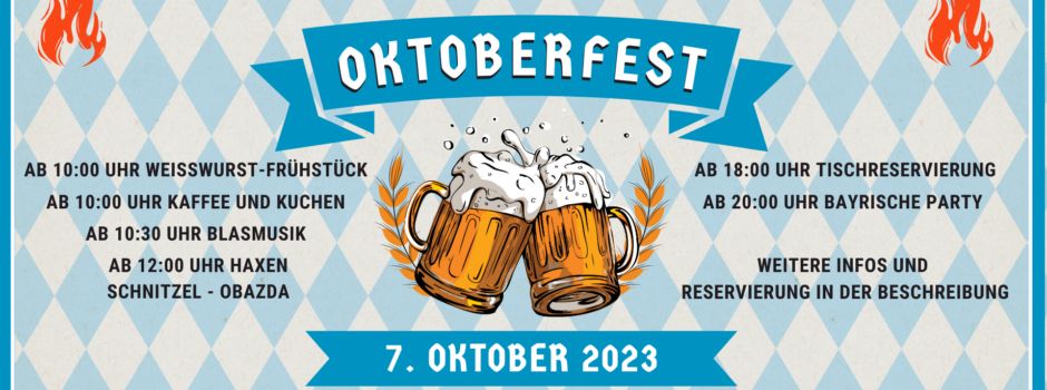 Feuerwehr-Oktoberfest des St. Florianvereins am 07.10.2023