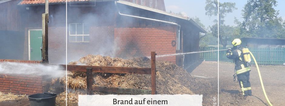 Brand auf einem landwirtschaftlichen Anwesen
