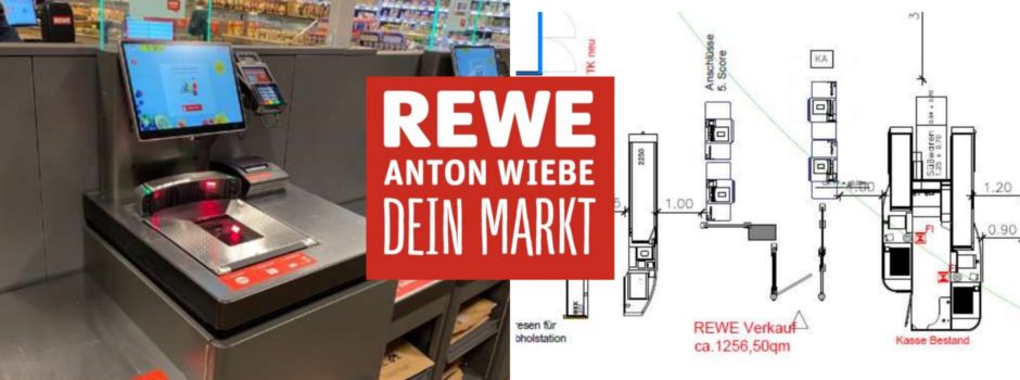 REWE Anton Wiebe in Herzebrock führt Selbstscannerkassen ein