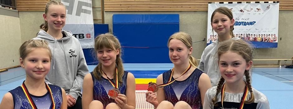 Anni Topmöller ist Deutsche Meisterin auf dem Doppel-Mini-Trampolin