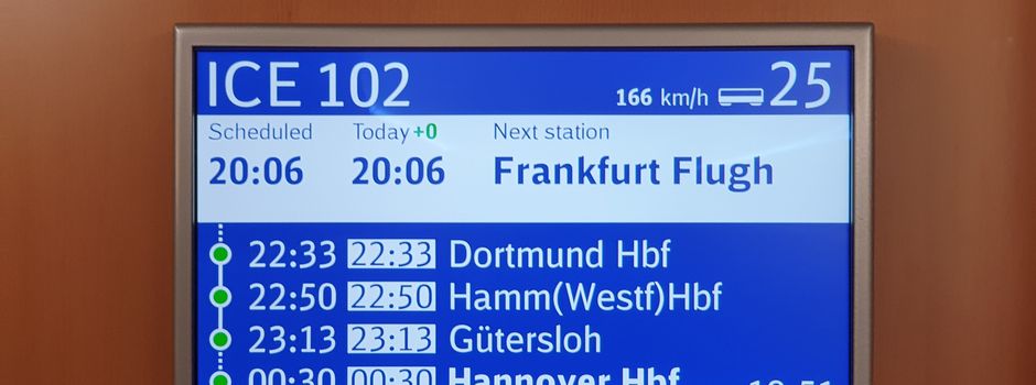 ICE-Verbindung hält künftig nicht mehr in Gütersloh Landrat kritisiert Deutsche Bahn