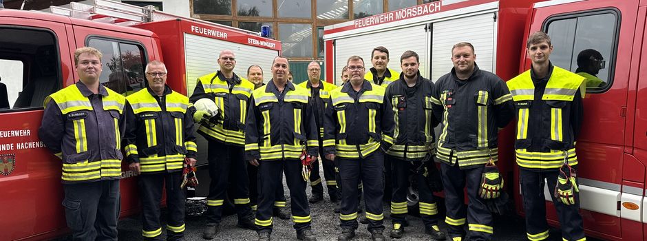 Gemeinsame Übung der Feuerwehren Mörsbach und Stein-Wingert