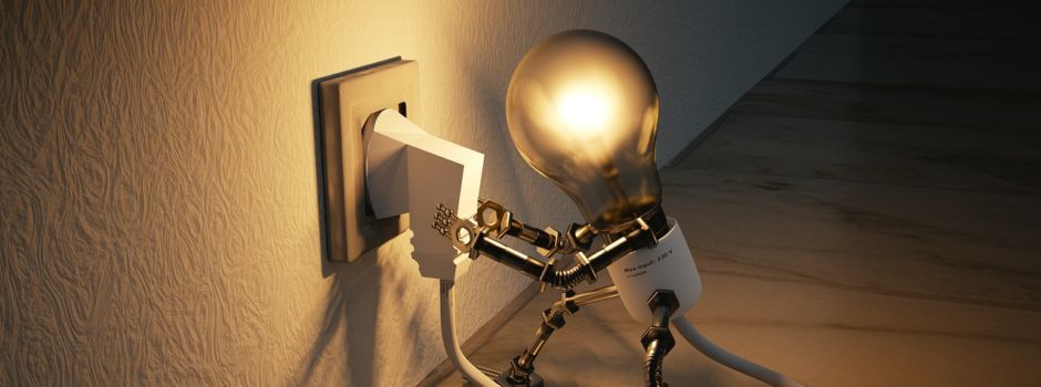 Wartungsarbeiten am Stromnetz