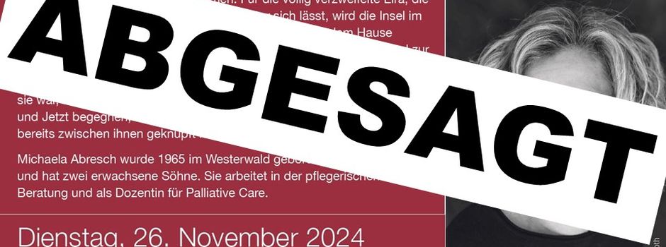 ‼️‼️ ABGESAGT: Lesung mit Michaela Abresch