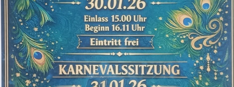 Karneval in Hellenhahn 2026: Kartenvorverkauf am Donnerstag - mit Glühweinverkauf