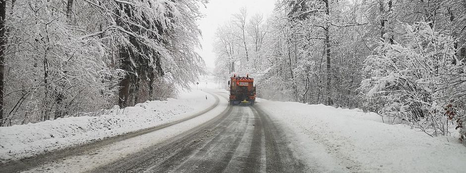 Winterliche Herausforderungen auf der B 244