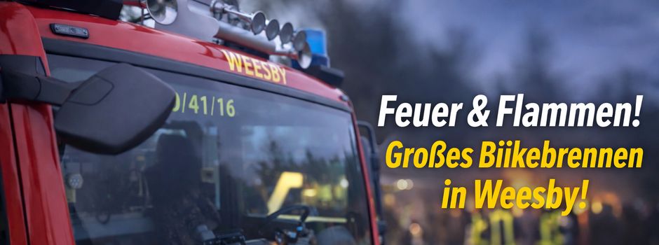 Biikebrennen in Weesby