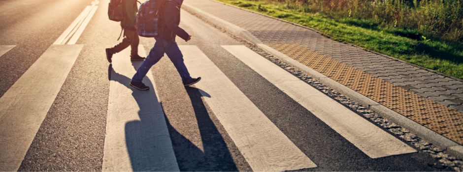 Sicherheit vor Schnelligkeit auf dem Schulweg