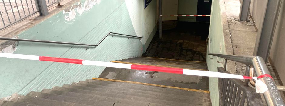 Nach Starkregen: Wasser steht in Mainzer Hauptbahnhof