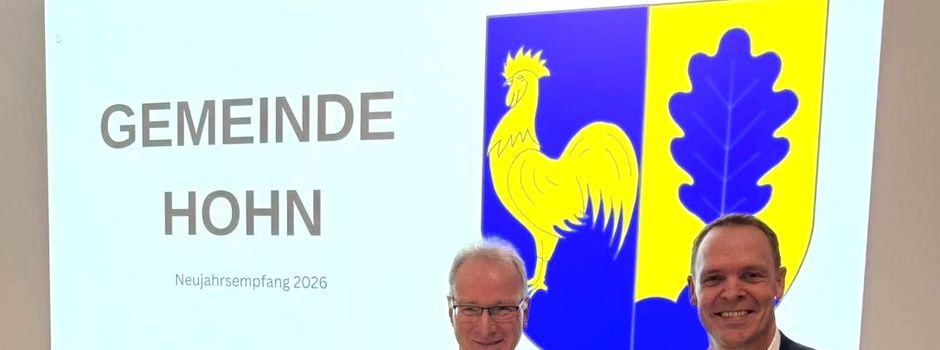 Gemeinde Hohn begrüßt das neue Jahr mit Ehrungen und Tradition