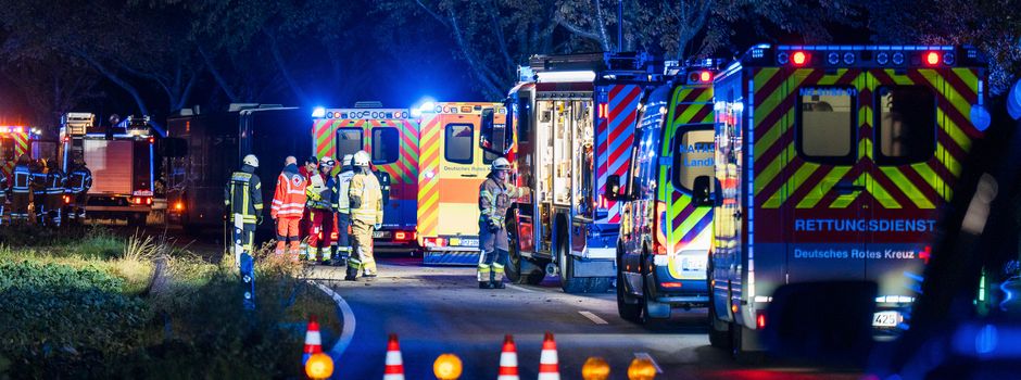 Auto überschlägt sich bei Mainz-Ebersheim: Vier Verletzte