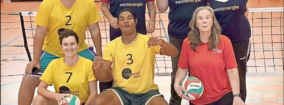 Erstmalige Turnierteilnahme der Burgbrohler Sitzvolleyballer 