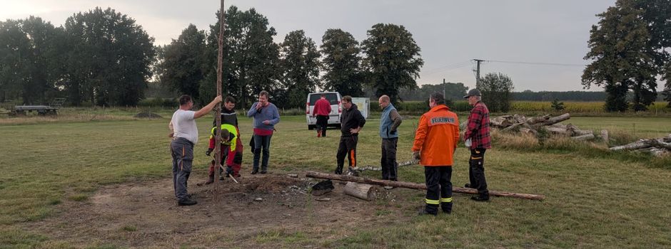 Oktoberfeuer - Vorbereitung im vollen Gang
