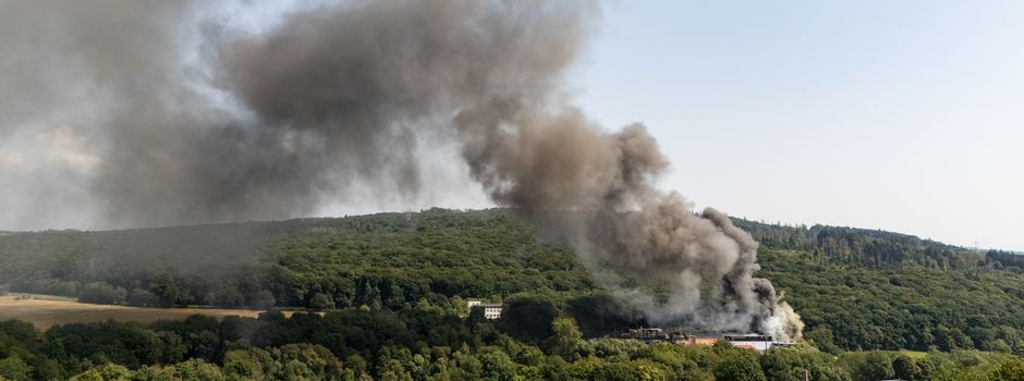 Großbrand im Rheingau-Taunus-Kreis