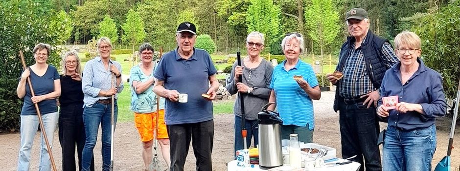 Süße Überraschung beim Friedhofseinsatz