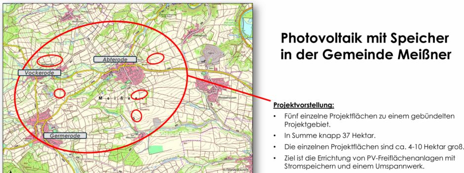 Projekt „Photovoltaik mit Speicher Meißner“ wird erneut vorgestellt