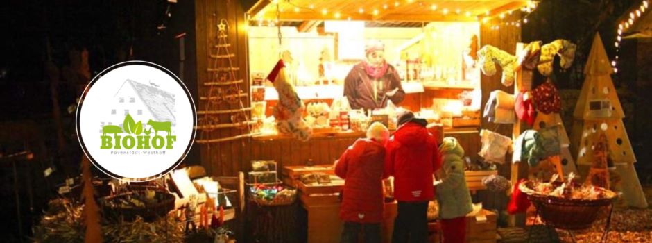 4. Weihnachtsmarkt auf dem Biohof Pavenstädt-Westhoff am 30.11 + 01.12.2024