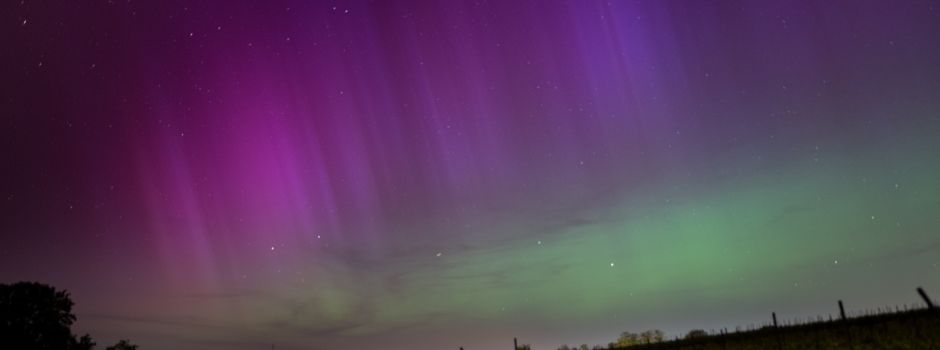 Polarlichter über dem Rhein-Main-Gebiet