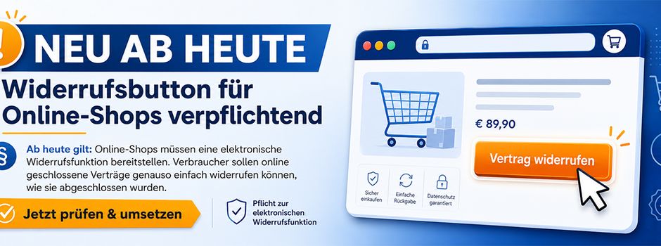 Neues Gesetz ab heute: Widerrufsbutton ist Pflicht – Shops in Rhein-Selz hinken hinterher