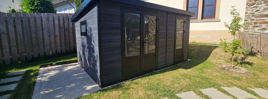 Neues Gartenhaus aufgebaut