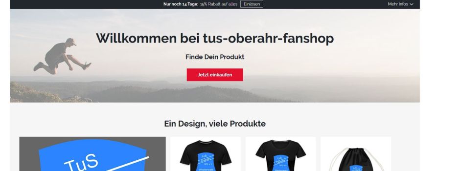 Neuer Fanshop des TuS Oberahr