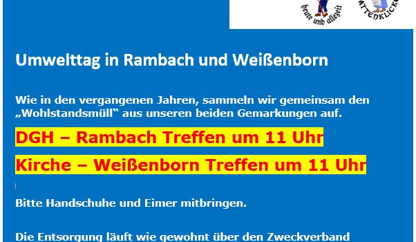 Umwelttag am 28.03.2026