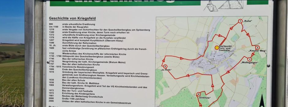 Blick auf Kriegsfeld – Unser Panoramaweg auf Komoot