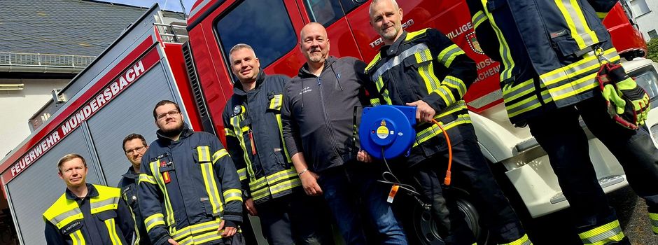 Spende für den Förderverein der Feuerwehr Mündersbach e.V. 