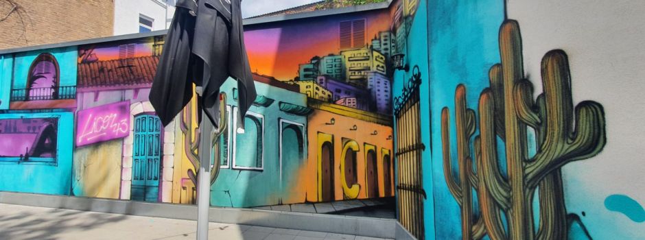 Wiesbadener Restaurant „Casa Azteca“ eröffnet neue Terrasse im Graffiti-Look