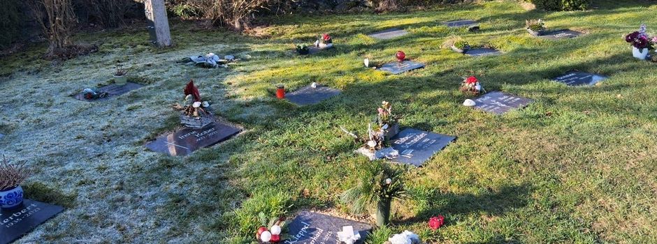 Geplante Begradigung im Bereich unserer Wiesenurnengräber