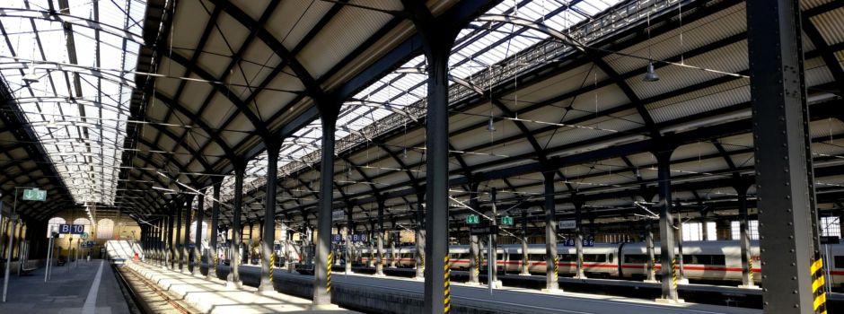 Deutsche Bahn erneuert Gleise am Hauptbahnhof Wiesbaden