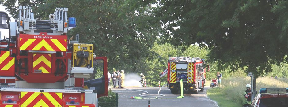 Böschungsbrand an der Roncallistraße