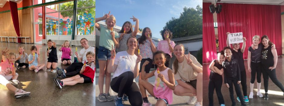 Kindertanzen des TSV Victoria Clarholz für GrundschülerInnen in der Wilbrandschule
