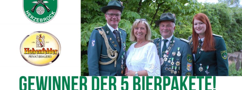 Gewinner der Bierpakete