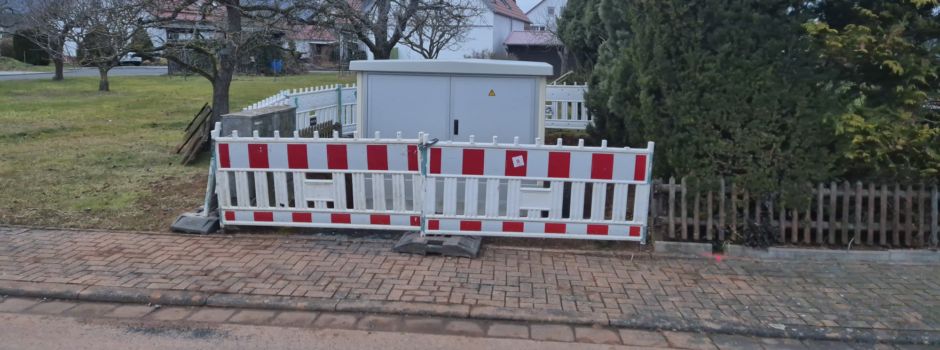 Tiefbauarbeiten im OT Abterode