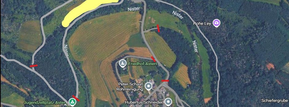 Baumfällarbeiten an der K19 und am Bachweg