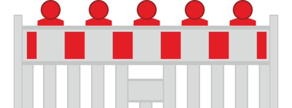 Steinmauerweg voll gesperrt