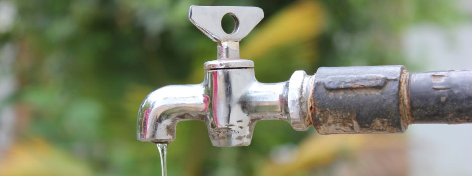 Wasserabsperrung in Geel am 09.12.