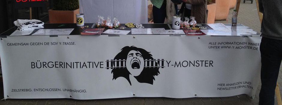 Protest gegen Bahn-Pläne